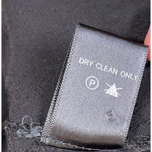 ASTR The Label Lace Cut Out Sheath Dress Black Size Large Long Sleeve Silk Blend - Picture 7 of 11